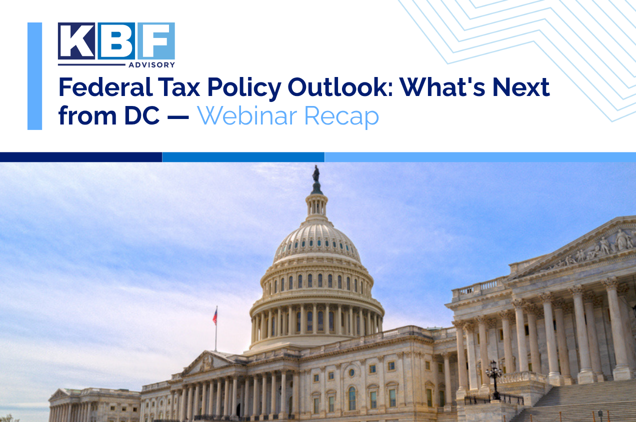 Federal Tax Policy Outlook KBF Website